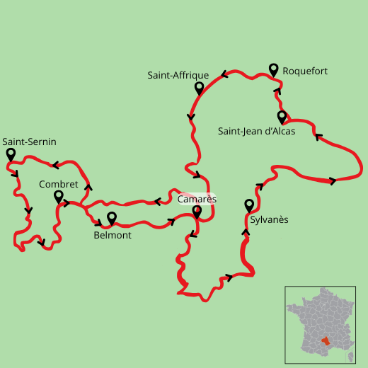 sejour vélo et gastronomie sud aveyron le petit marcheur
